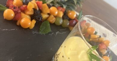 Mens sana in corpore sano: macedonia di frutta con crema all’ananas