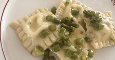 Mens sana in corpore sano: ravioli asparagi, ricotta e pecorino